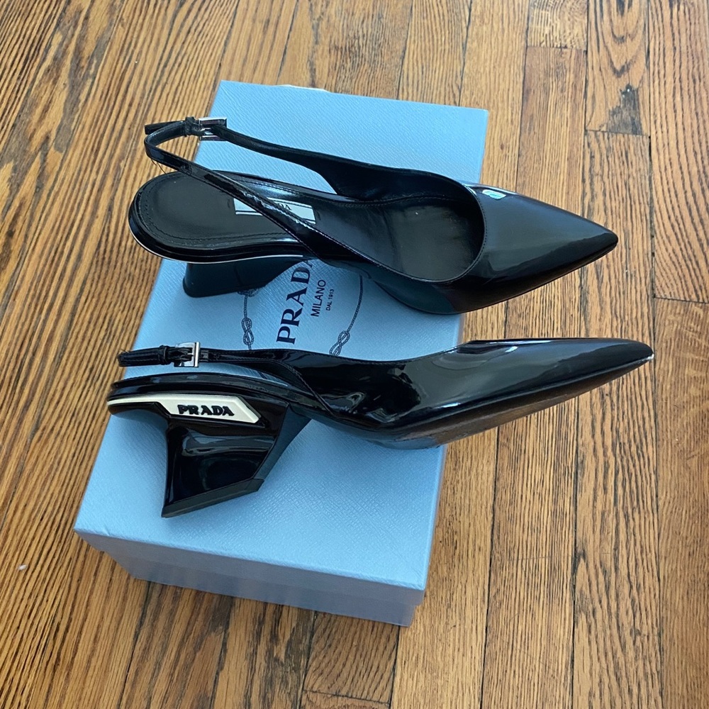 PRADA POINT TOE HEELS